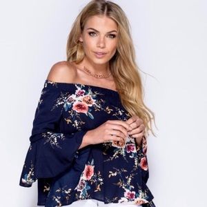 Fashion Off Shoulder Long Sleeve Loose Blouse